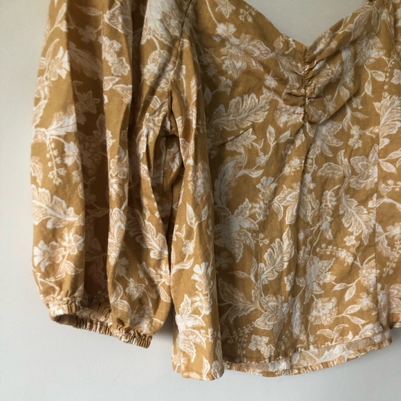 Signature Reitmans Floral Linen Blend Blouse | Size L - Picture 6 of 7